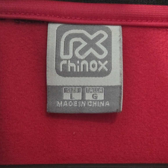 Rhinox Mexico Soccer Red Full Zip Track Jacket Mens Large - Picture 4 of 7